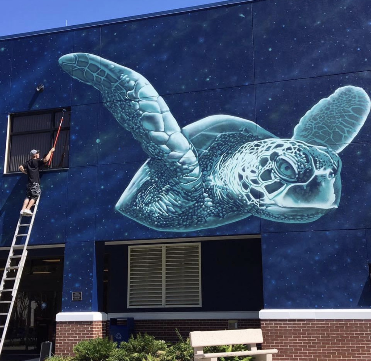 Endless Journey school mural in St. Petersburg